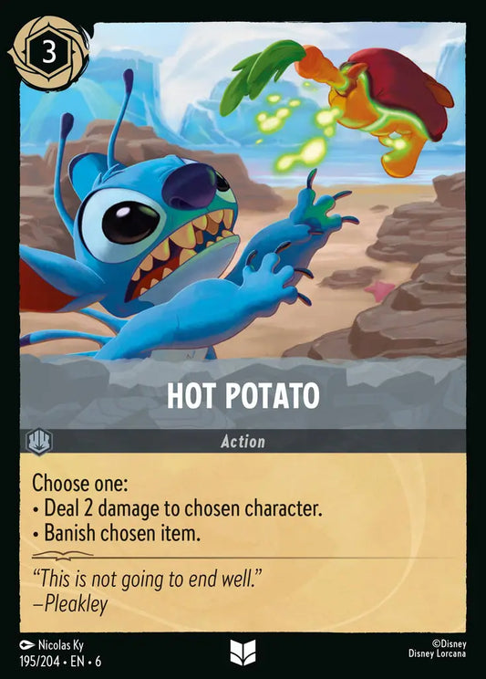Hot Potato - 195/204 - Uncommon - Azurite Sea - Disney Lorcana