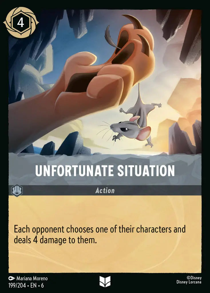 Unfortunate Situation - 199/204 - Uncommon - Azurite Sea - Disney Lorcana