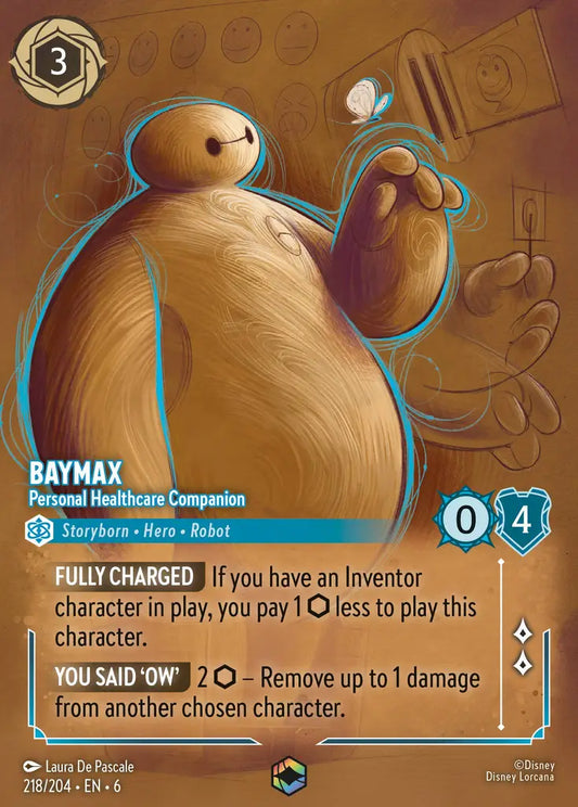 Baymax - Personal Healthcare Companion - 218/204 - Enchanted - Azurite Sea - Disney Lorcana