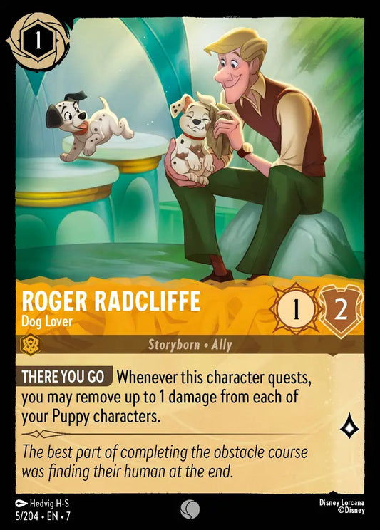 Roger Radcliffe - Dog Lover - 5/204 - Common - Archazia’s Island - Disney Lorcana