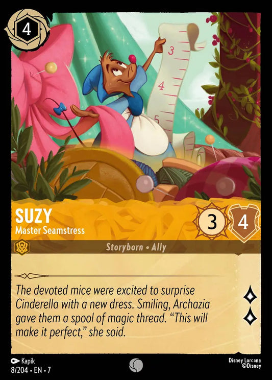 Suzy - Master Seamstress - 8/204 - Common - Archazia’s Island - Disney Lorcana