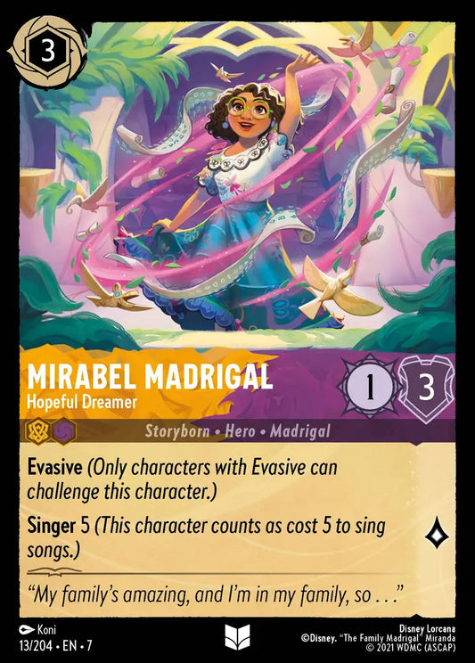 Mirabel Madrigal - Hopeful Dreamer - 13/204 - Uncommon - Archazia’s Island - Disney Lorcana