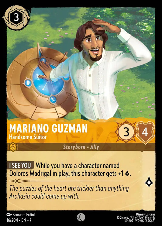 Mariano Guzman - Handsome Suitor - 16/204 - Common - Archazia’s Island - Disney Lorcana