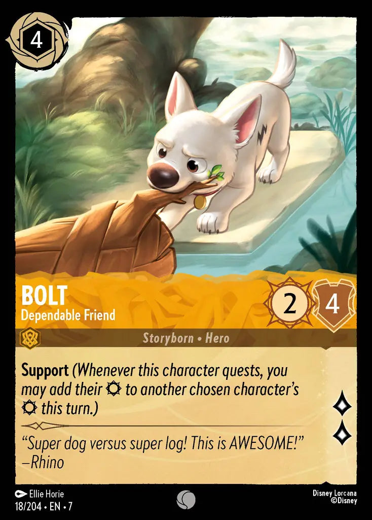 Bolt - Dependable Friend - 18/204 - Common - Archazia’s Island - Disney Lorcana