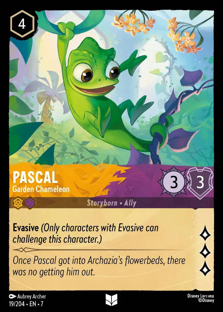 Pascal - Garden Chameleon - 19/204 - Uncommon - Archazia’s Island - Disney Lorcana