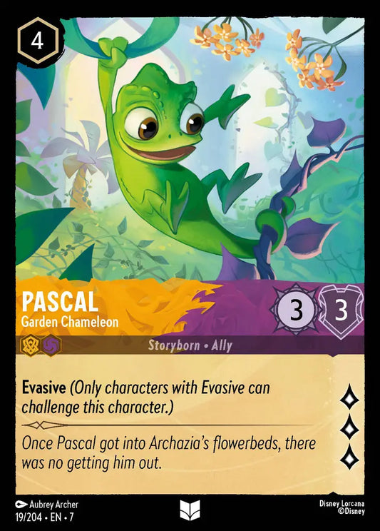 Pascal - Garden Chameleon - 19/204 - Uncommon - Archazia’s Island - Disney Lorcana