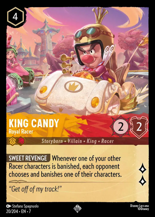 King Candy - Royal Racer - 20/204 - Super Rare - Archazia’s Island - Disney Lorcana