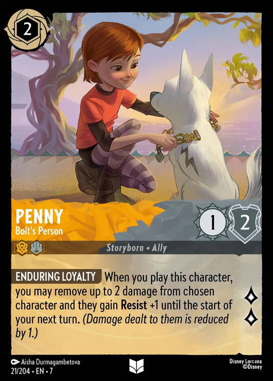Penny - Bolt's Person - 21/204 - Uncommon - Archazia’s Island - Disney Lorcana
