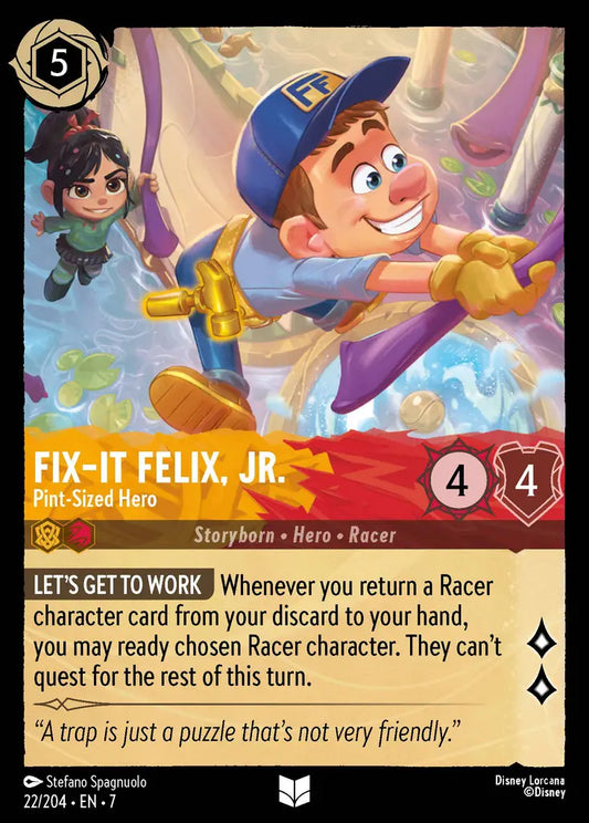 Fix-It Felix, Jr. - Pint-Sized Hero - 22/204 - Uncommon - Archazia’s Island - Disney Lorcana