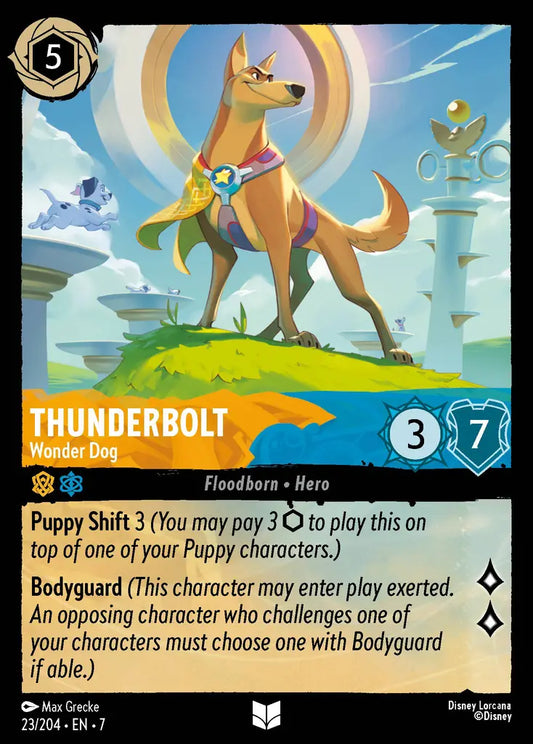Thunderbolt - Wonder Dog - 23/204 - Uncommon - Archazia’s Island - Disney Lorcana