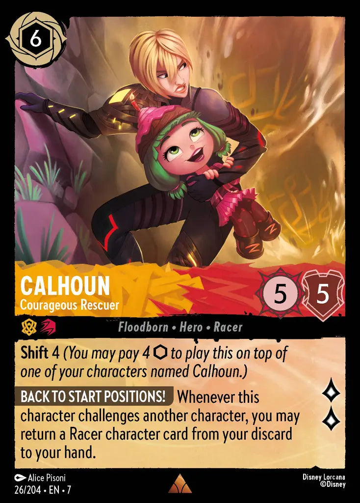 Calhoun - Courageous Rescuer - 26/204 - Rare - Archazia’s Island - Disney Lorcana