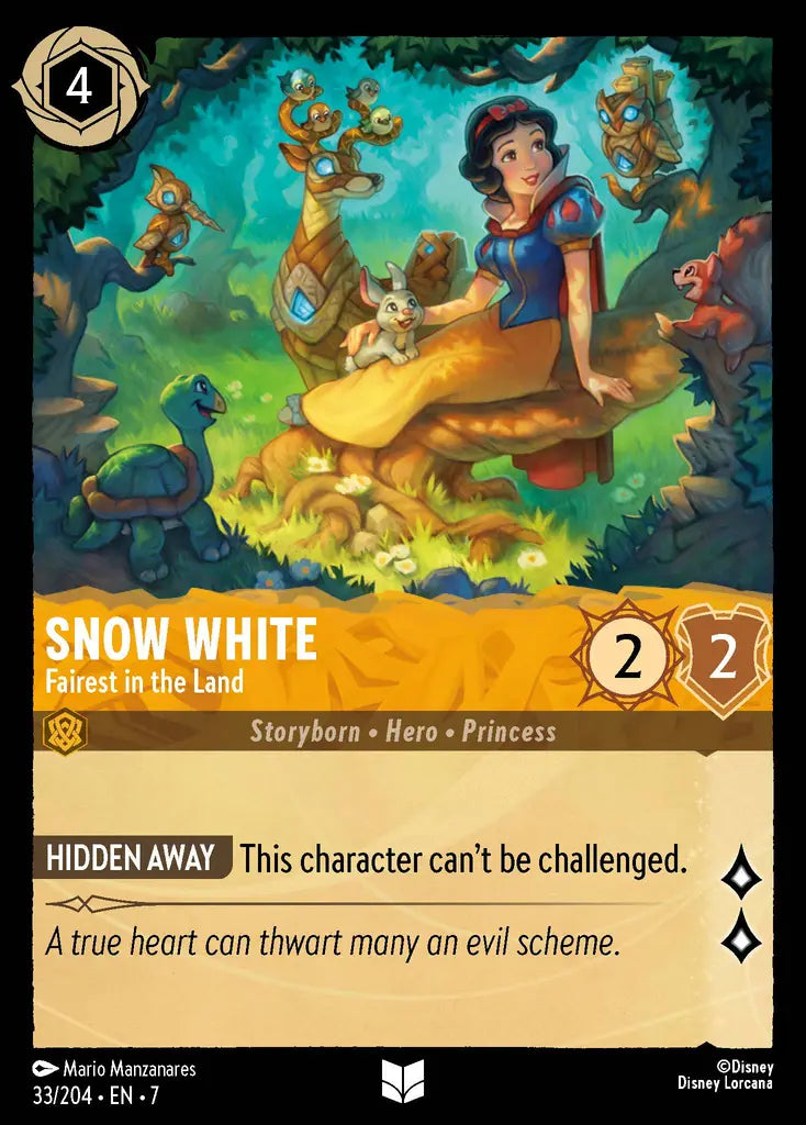 Snow White - Fairest in the Land - 33/204 - Uncommon - Archazia’s Island - Disney Lorcana