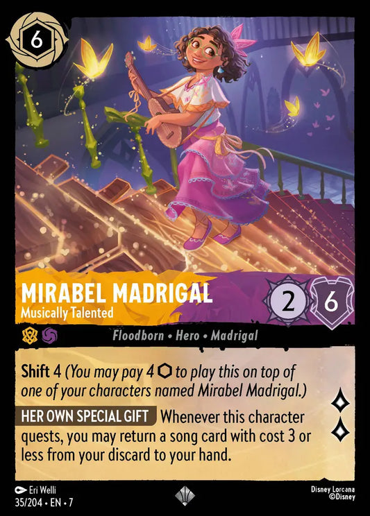 Mirabel Madrigal - Musically Talented - 35/204 - Super Rare - Archazia’s Island - Disney Lorcana