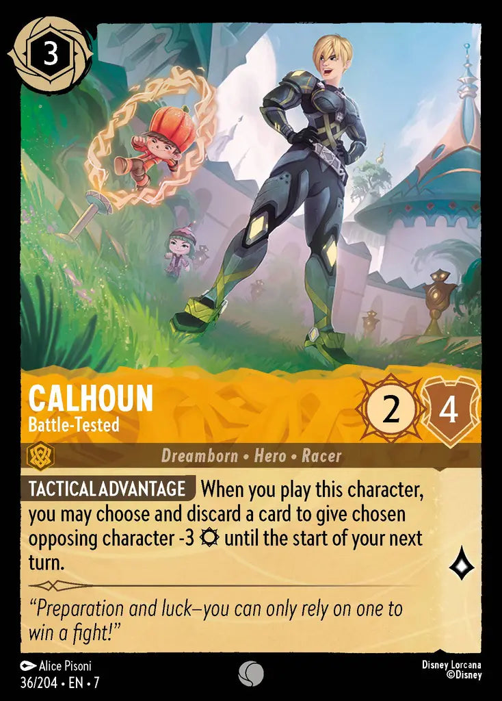 Calhoun - Battle-Tested - 36/204 - Common - Archazia’s Island - Disney Lorcana
