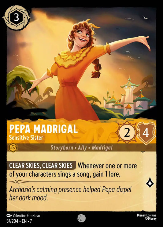 Pepa Madrigal - Sensitive Sister - 37/204 - Common - Archazia’s Island - Disney Lorcana