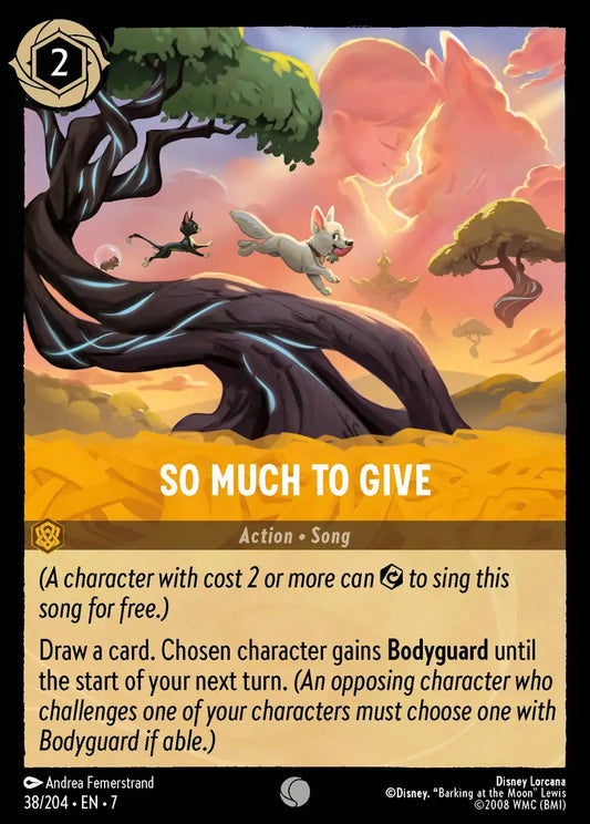 So Much To Give - 38/204 - Common - Archazia’s Island - Disney Lorcana