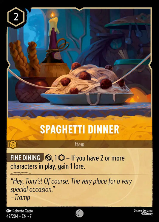 Spaghetti Dinner - 42/204 - Common - Archazia’s Island - Disney Lorcana