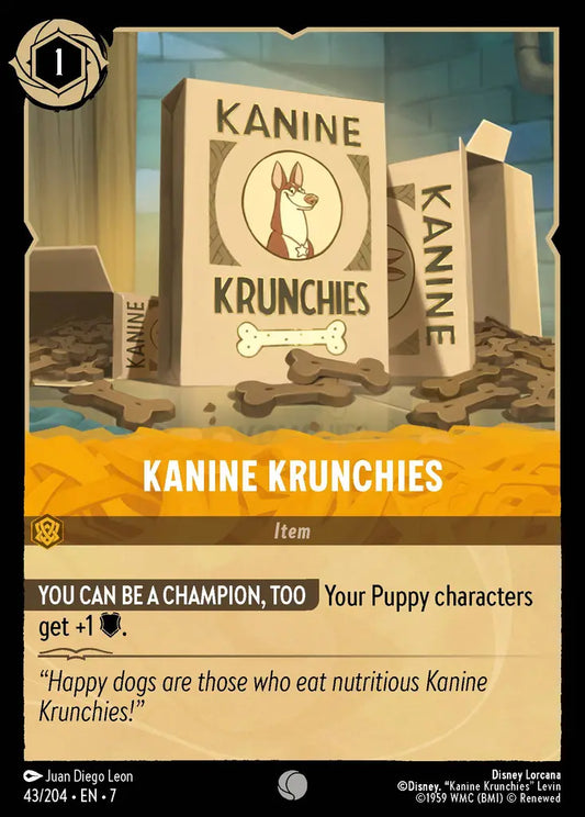 Kanine Krunchies - 43/204 - Common - Archazia’s Island - Disney Lorcana