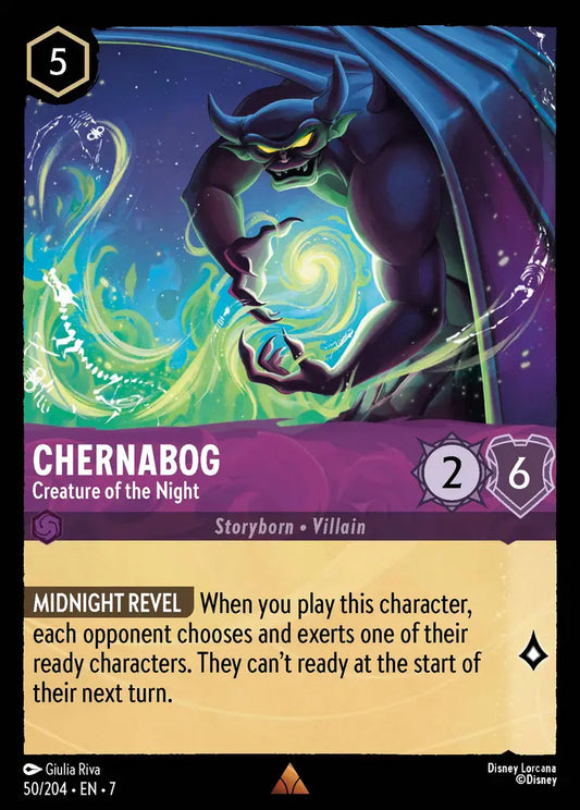 Chernabog - Creature of the Night - 50/204 - Rare - Archazia’s Island - Disney Lorcana
