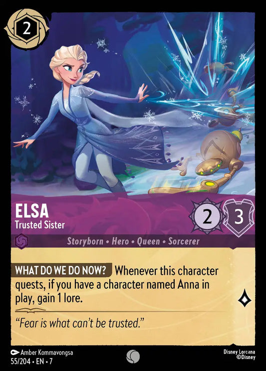 Elsa - Trusted Sister - 55/204 - Common - Archazia’s Island - Disney Lorcana