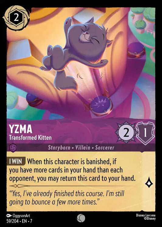 Yzma - Transformed Kitten - 59/204 - Common - Archazia’s Island - Disney Lorcana