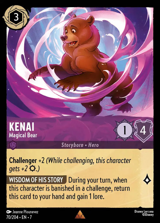 Kenai - Magical Bear - 70/204 - Rare - Archazia’s Island - Disney Lorcana