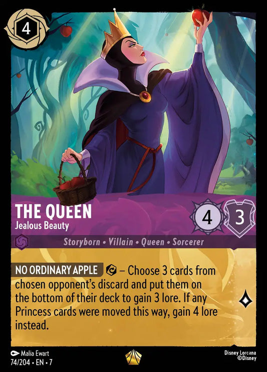 The Queen - Jealous Beauty - 74/204 - Legendary - Archazia’s Island - Disney Lorcana