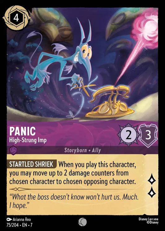 Panic - High-Strung Imp - 75/204 - Common - Archazia’s Island - Disney Lorcana