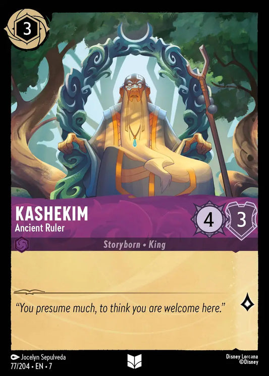 Kashekim - Ancient Ruler - 77/204 - Uncommon - Archazia’s Island - Disney Lorcana