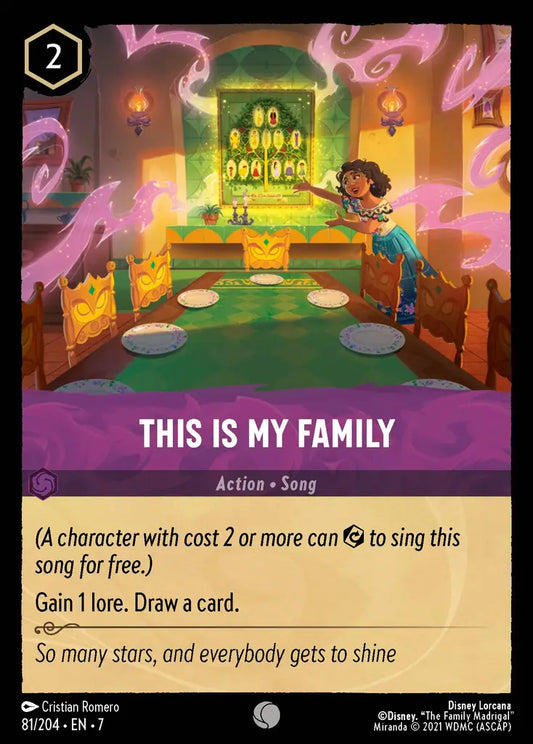 This is my Family - 81/204 - Common - Archazia’s Island - Disney Lorcana