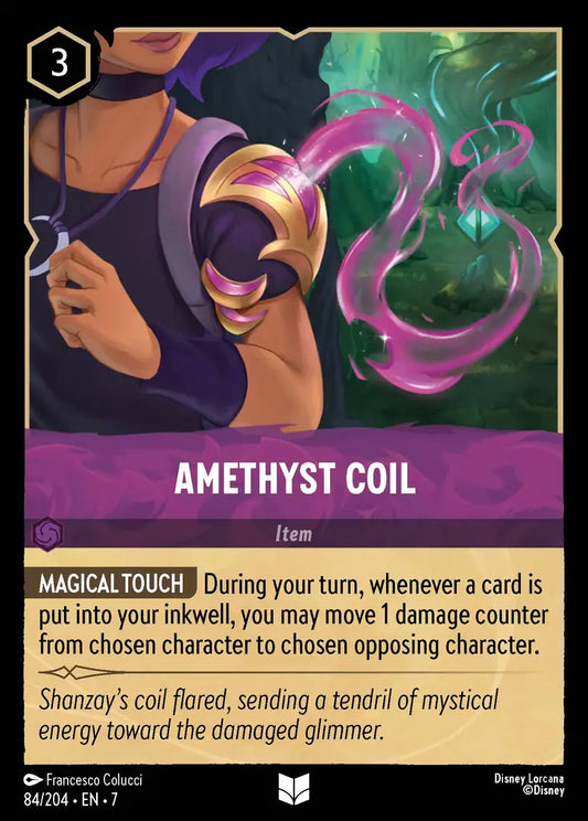 Amethyst Coil - 84/204 - Uncommon - Archazia’s Island - Disney Lorcana