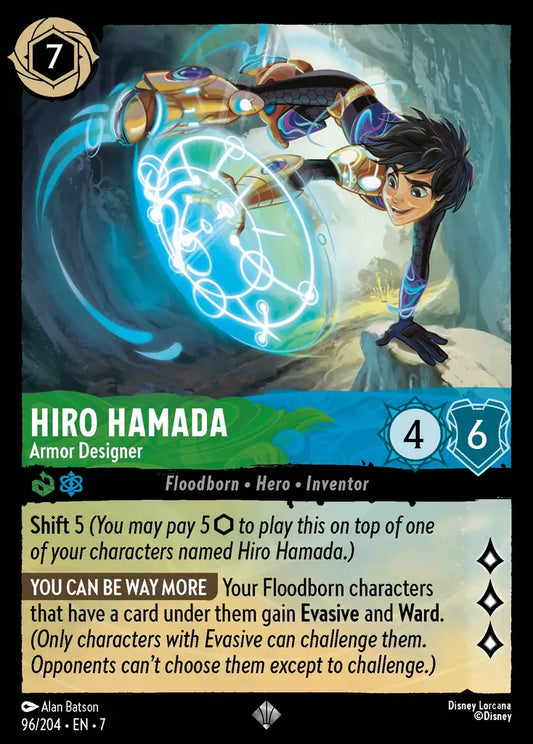 Hiro Hamada - Armor Designer - 96/204 - Super Rare - Archazia’s Island - Disney Lorcana