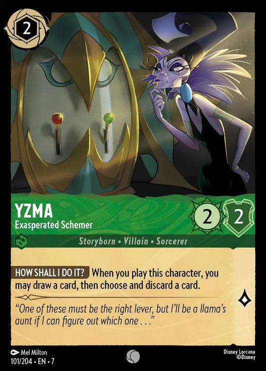 Yzma - Exasperated Schemer - 101/204 - Common - Archazia’s Island - Disney Lorcana
