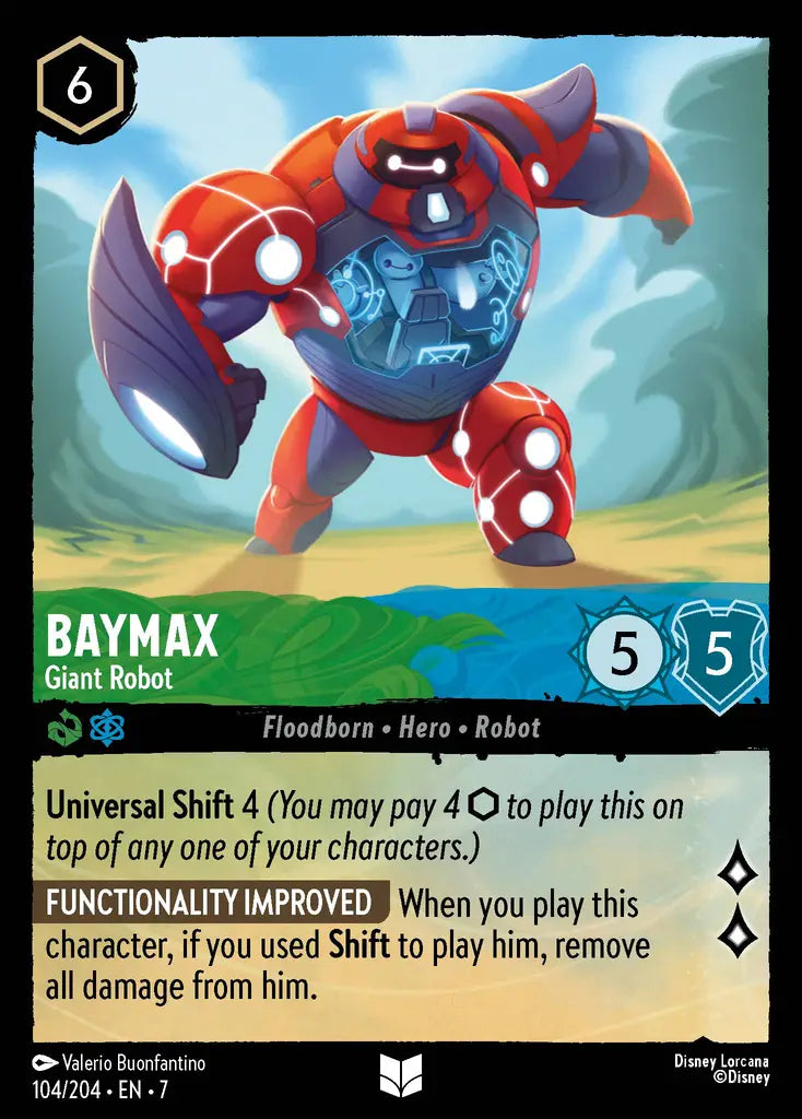 Baymax - Giant Robot - 104/204 - Uncommon - Archazia’s Island - Disney Lorcana