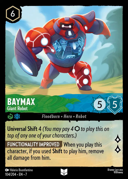 Baymax - Giant Robot - 104/204 - Uncommon - Archazia’s Island - Disney Lorcana