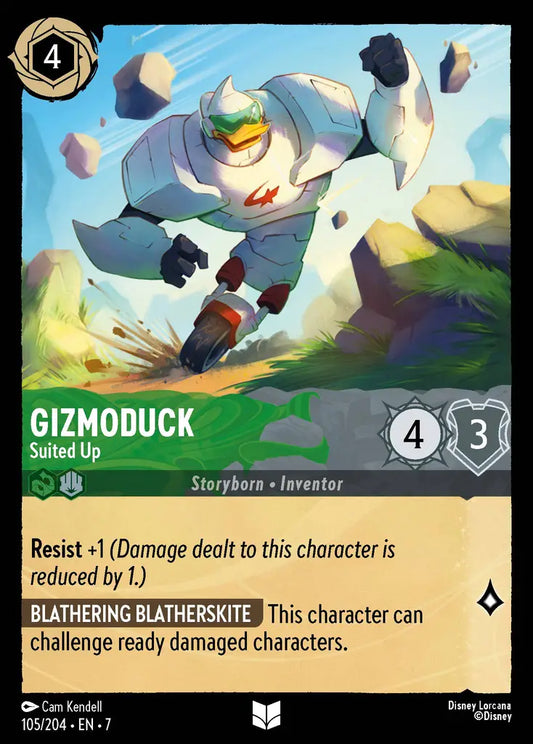 Gizmoduck - Suited Up - 105/204 - Uncommon - Archazia’s Island - Disney Lorcana