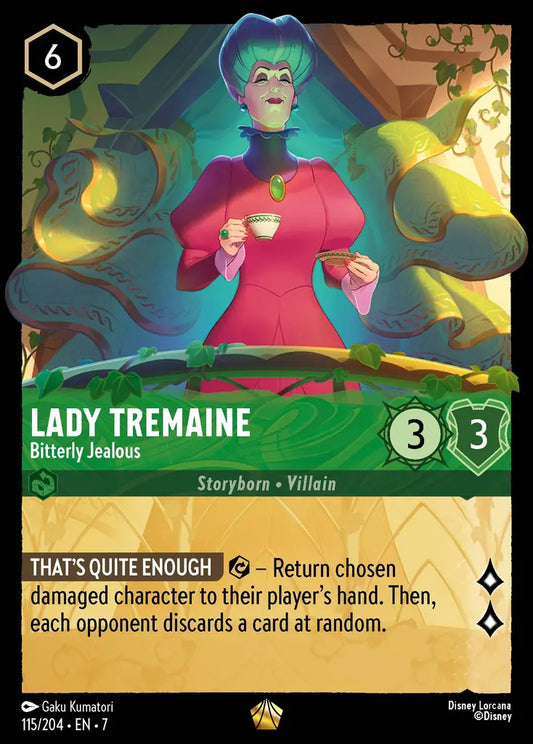 Lady Tremaine - Bitterly Jealous - 115/204 - Legendary - Archazia’s Island - Disney Lorcana