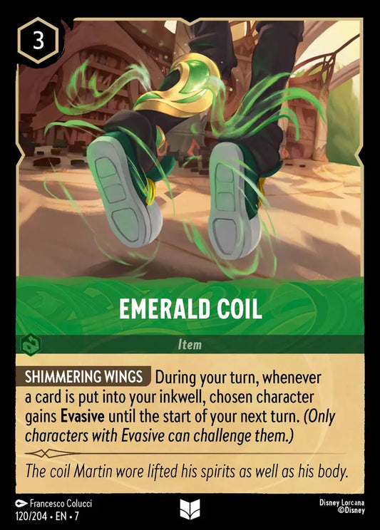 Emerald Coil - 120/204 - Uncommon - Archazia’s Island - Disney Lorcana