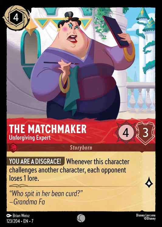 The Matchmaker - Unforgiving Expert - 123/204 - Common - Archazia’s Island - Disney Lorcana