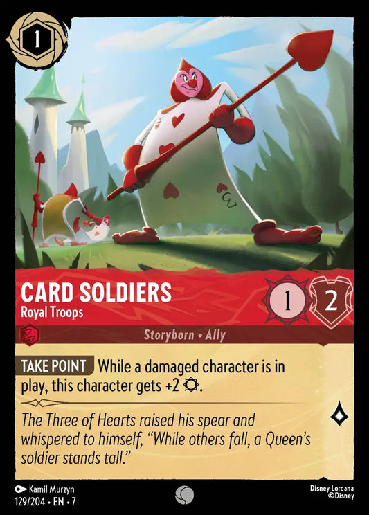 Card Soldier - Royal Troops - 129/204 - Common - Archazia’s Island - Disney Lorcana