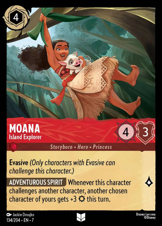 Moana - Island Explorer - 134/204 - Uncommon - Archazia’s Island - Disney Lorcana