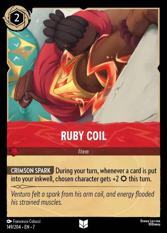 Ruby Coil - 149/204 - Uncommon - Archazia’s Island - Disney Lorcana