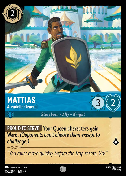 Mattias - Arendelle General - 155/204 - Common - Archazia’s Island - Disney Lorcana