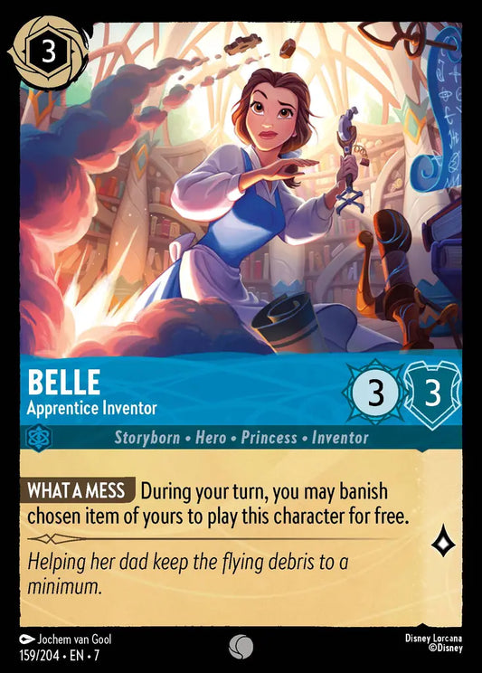 Belle - Apprentice Inventor - 159/204 - Common - Archazia’s Island - Disney Lorcana