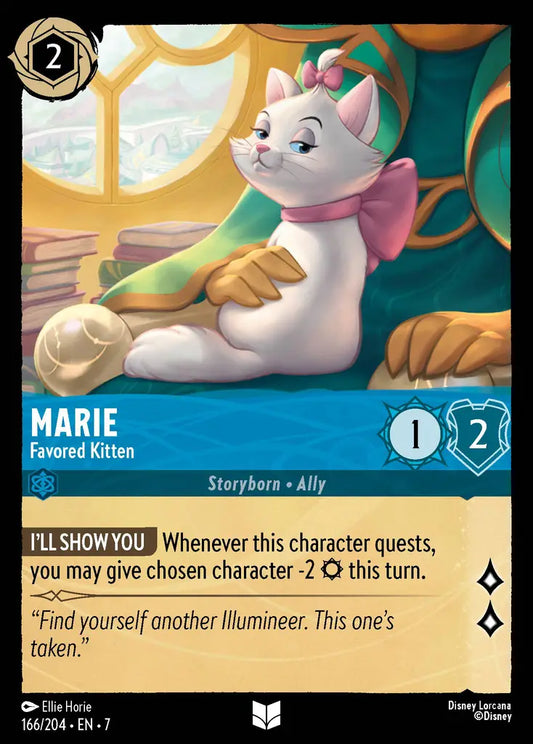 Marie - Favored Kitten - 166/204 - Uncommon - Archazia’s Island - Disney Lorcana