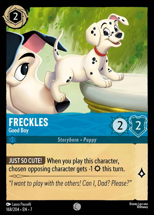 Freckles - Good Boy - 168/204 - Common - Archazia’s Island - Disney Lorcana
