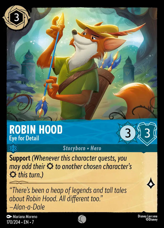 Robin Hood - Eye for Detail - 170/204 - Common - Archazia’s Island - Disney Lorcana