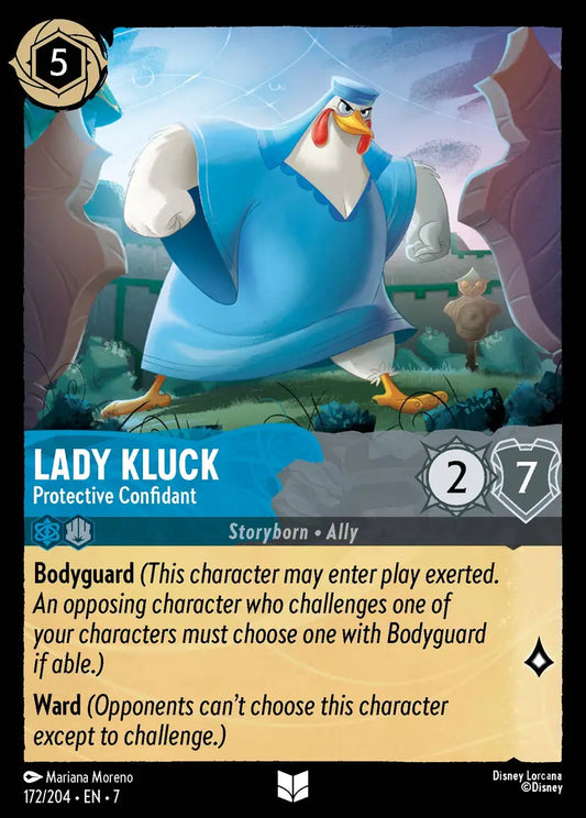 Lady Kluck - Protective Confidant - 172/204 - Uncommon - Archazia’s Island - Disney Lorcana
