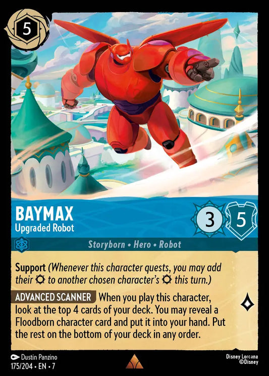 Baymax - Upgraded Robot - 175/204 - Rare - Archazia’s Island - Disney Lorcana