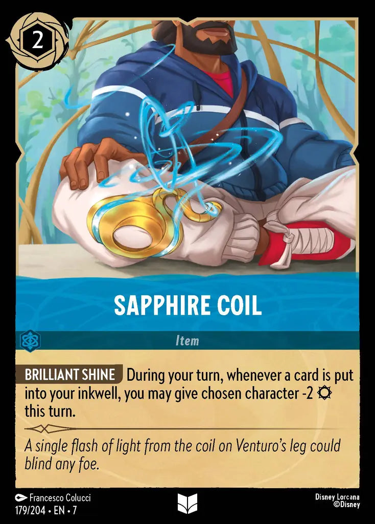 Sapphire Coil - 179/204 - Uncommon - Archazia’s Island - Disney Lorcana